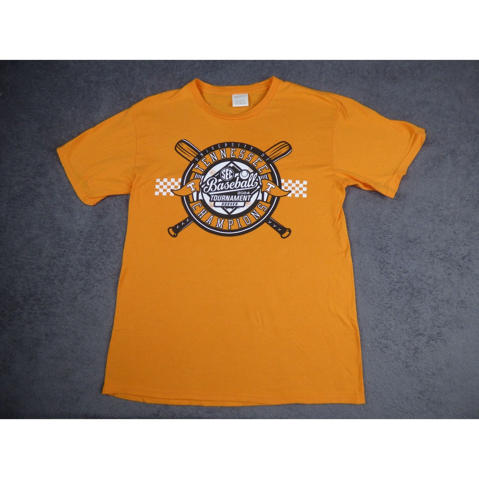 Tennessee Volunteers Sec Baseball 2024 Tournament Champions Shirt Mens Medium